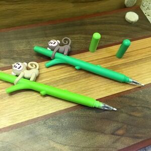 Dual Pack Monkey Secret Hidden Writing Pens